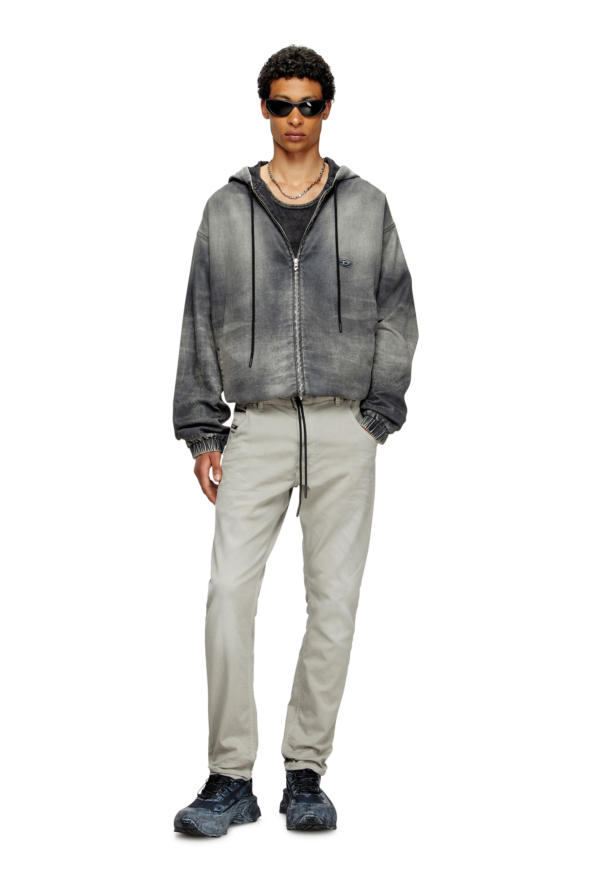 Diesel - Herren Regular 2030 D-Krooley Joggjeans® 0670M, Hellgrau - 2