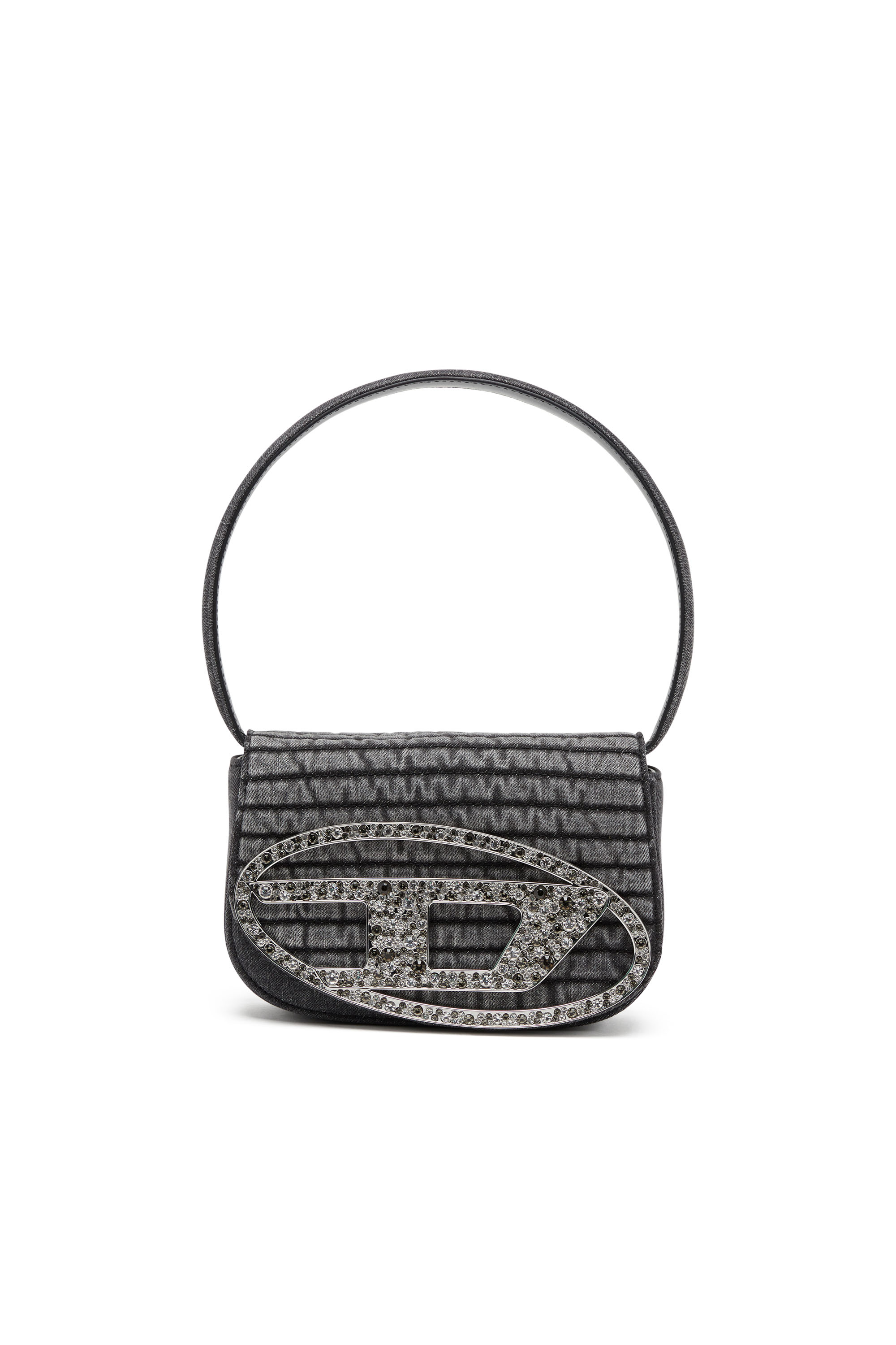 Diesel - 1DR, 1DR Shoulder Bag - Iconica borsa a spalla in denim imbottito Donna in Nero - 1
