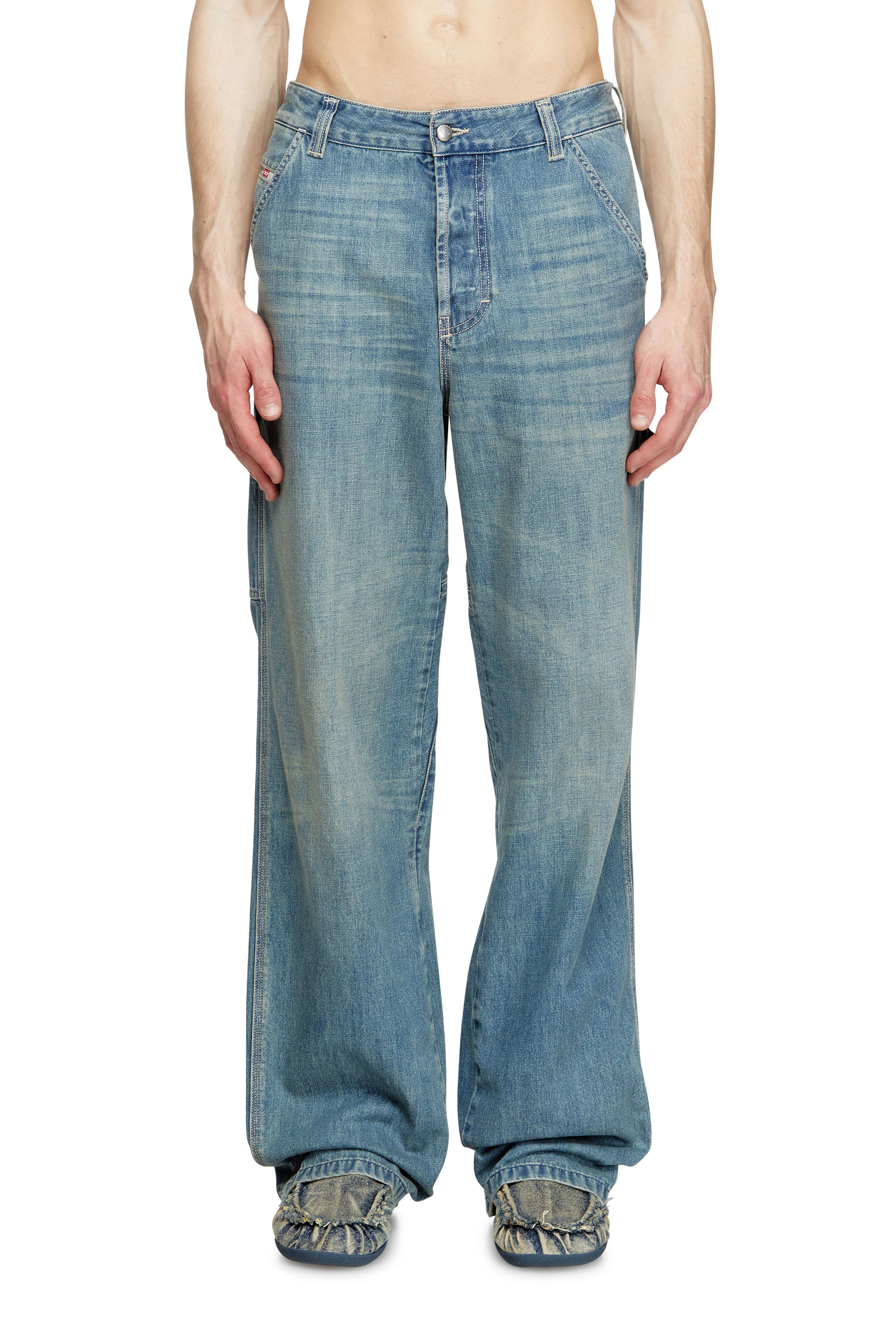 Diesel - Herren Relaxed Jeans D-Livery 068SK, Hellblau - 1