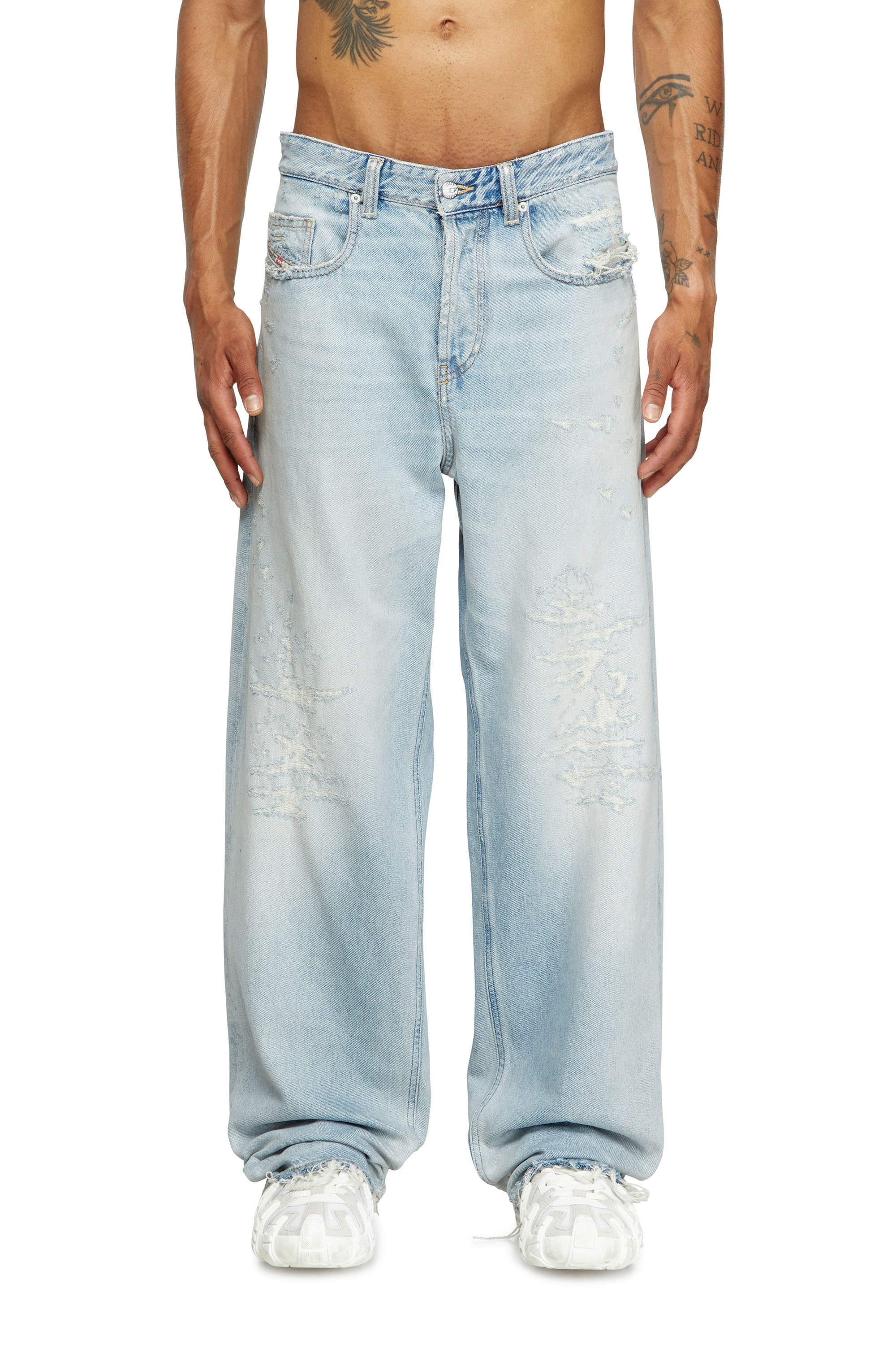 Diesel - Herren Relaxed Jeans 2001 D-Macro 09M53, Hellblau - 1