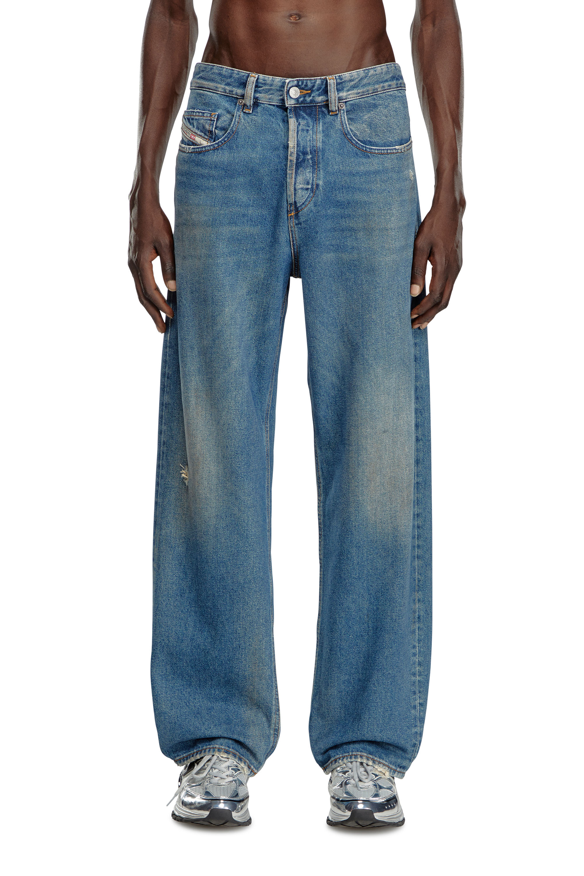 Diesel - Herren Relaxed Jeans 2001 D-Macro 09J79, Mittelblau - 1