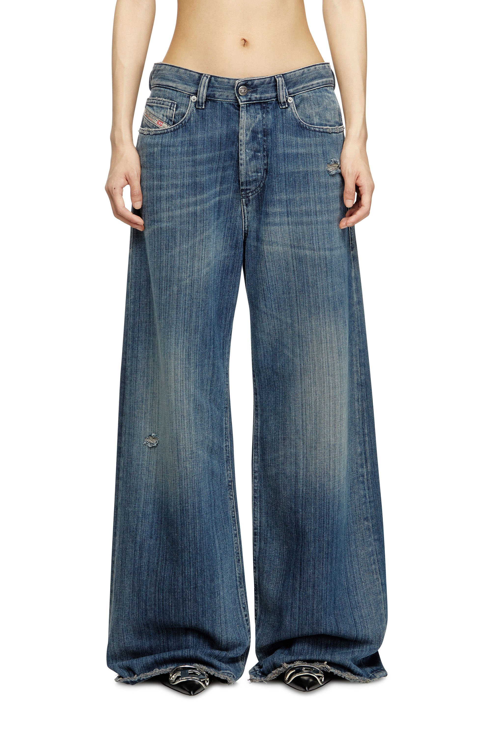 Diesel - Damen Relaxed Jeans 1996 D-Sire 09M09, Dunkelblau - 1
