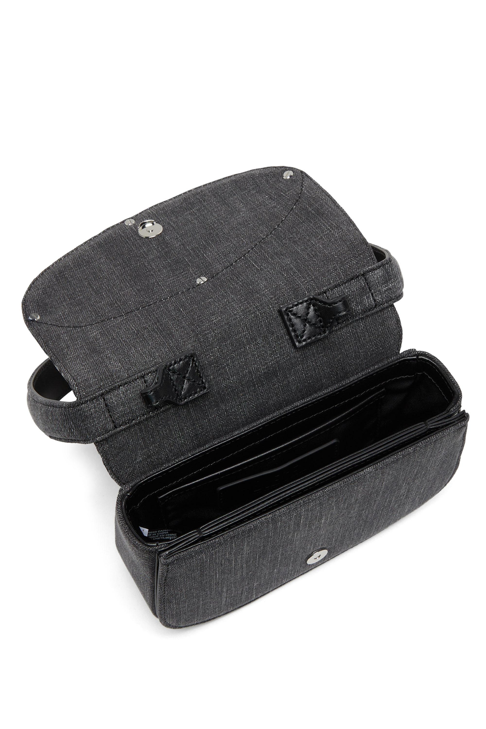 Diesel - 1DR, 1DR Shoulder Bag - Iconica borsa a spalla in denim imbottito Donna in Nero - 3