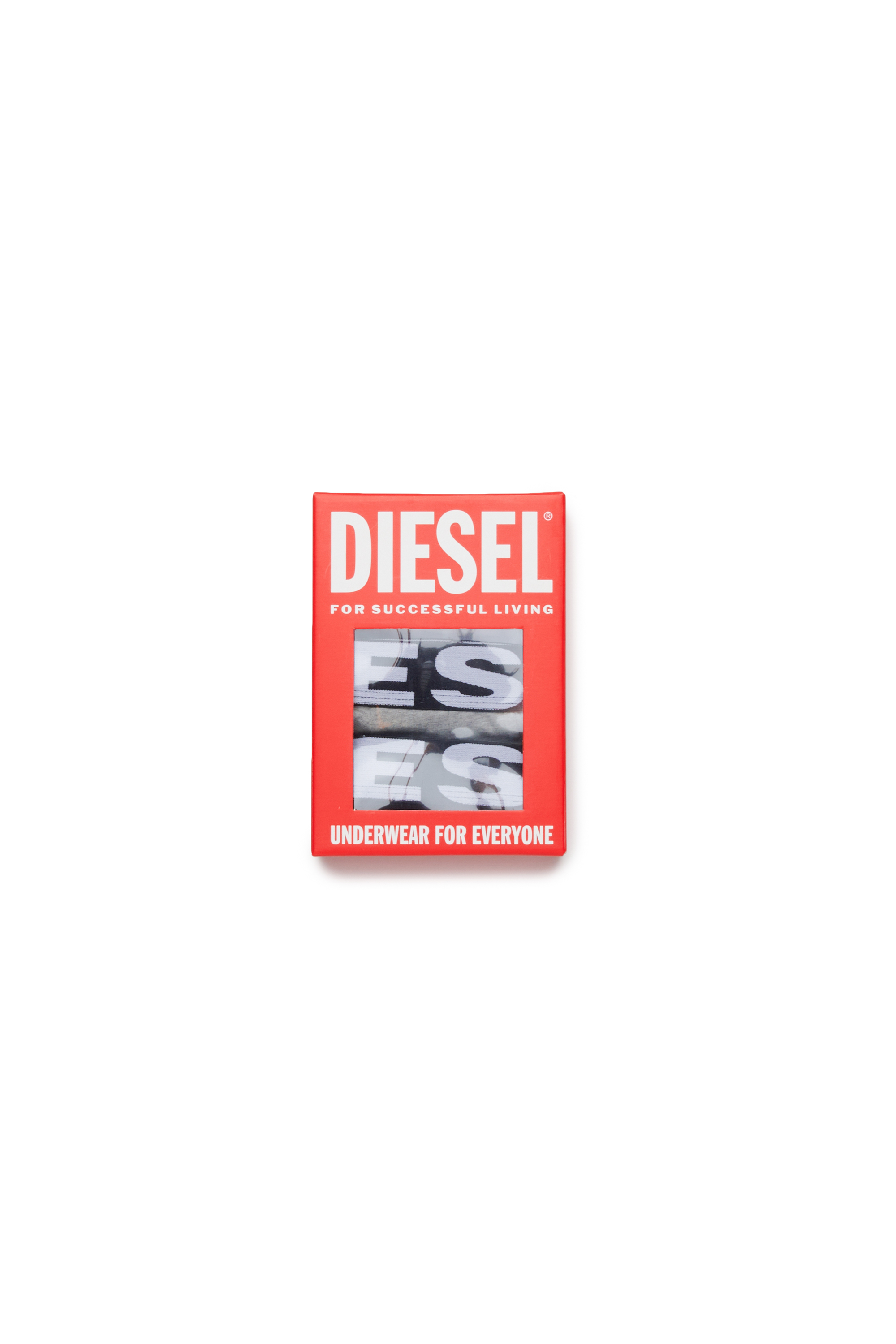 Diesel - UMBX-UPARRYTHREEPACK-DSL, Herren Retropants mit Bund mit großem Logo in Schwarz/Weiss - 3