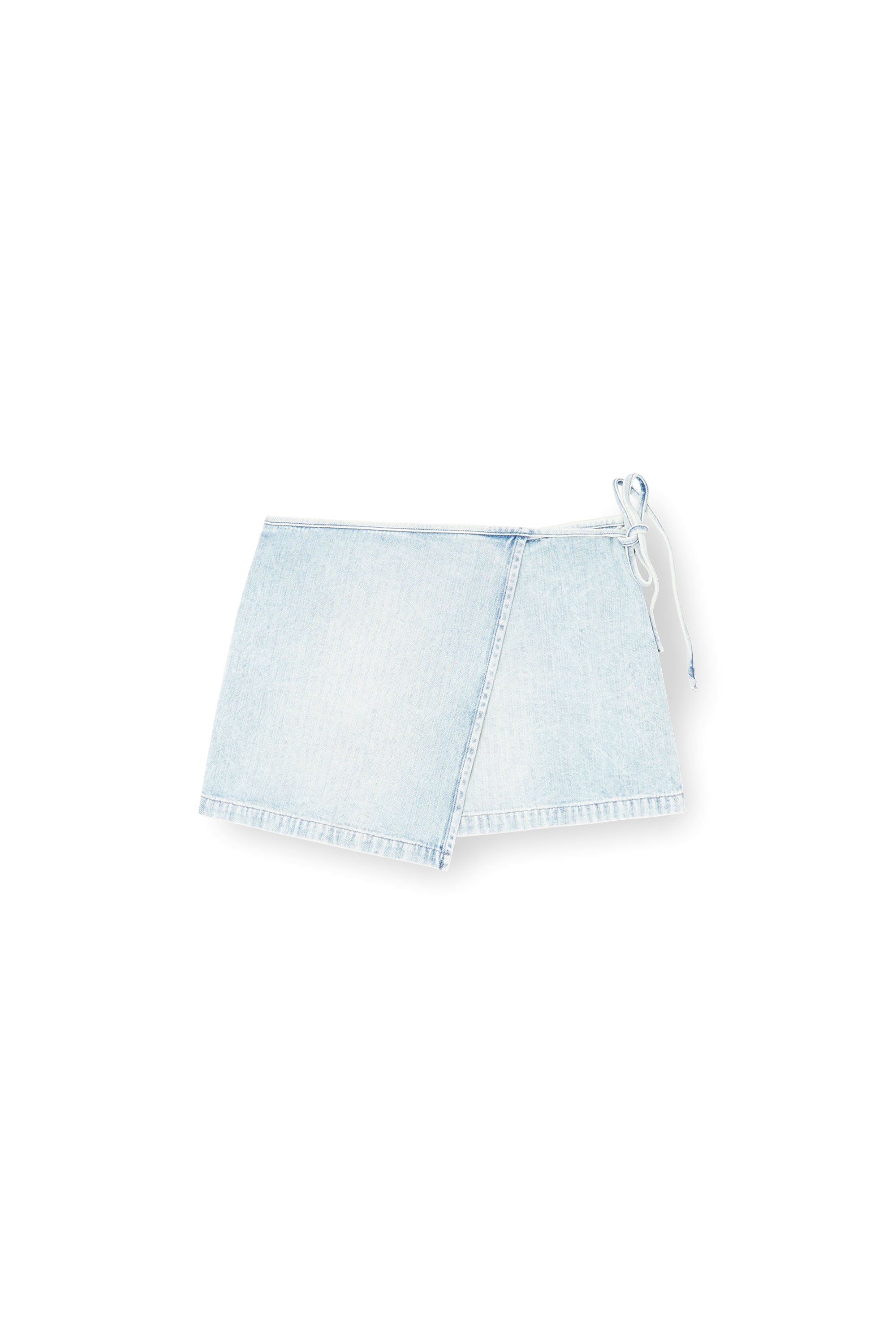 Diesel - DE-LEM-MINI, Gonna a portafoglio in denim herringbone Donna in Blu - 3
