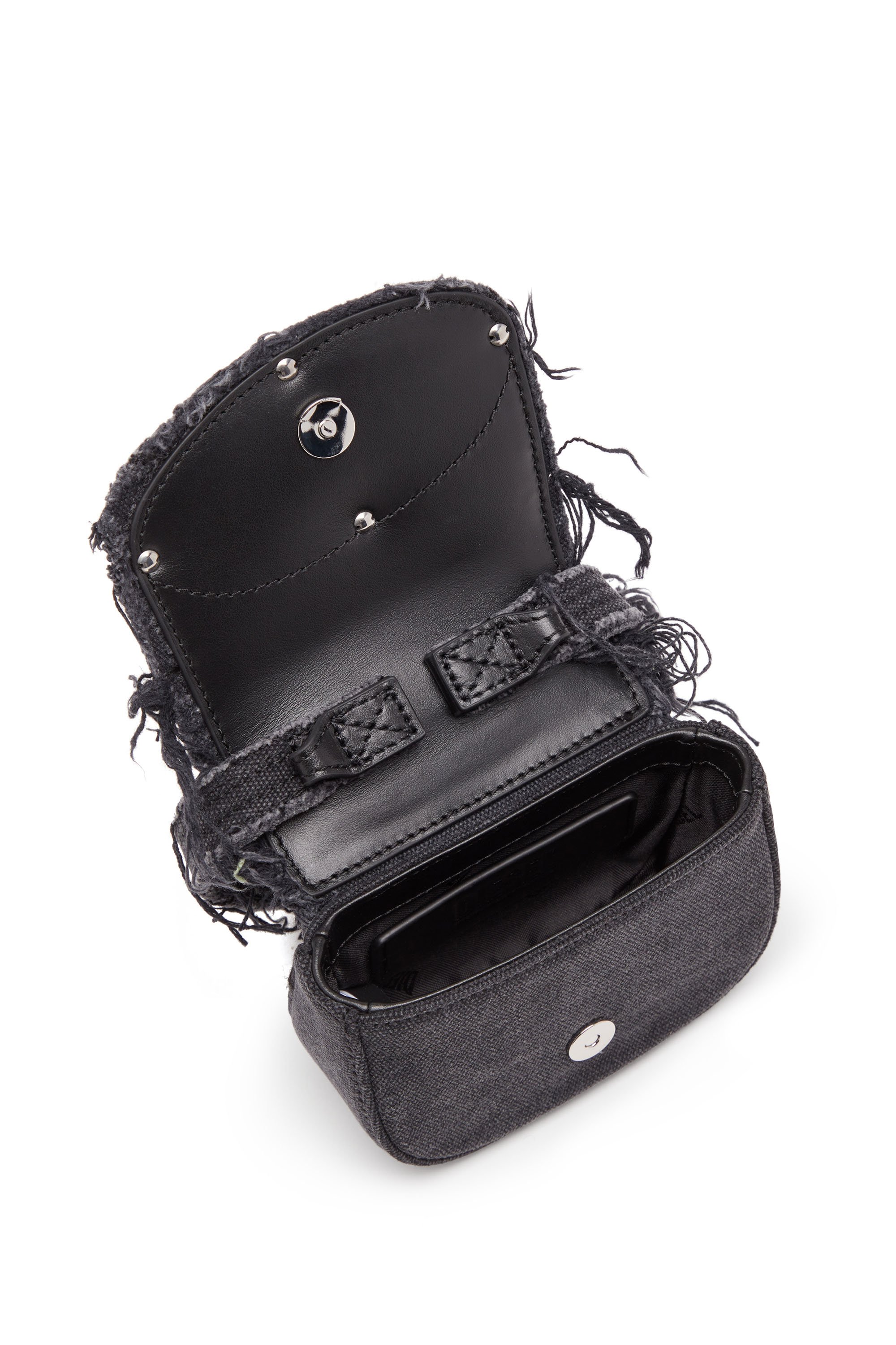Diesel - 1DR XS, 1DR XS-Iconica mini bag in tela e pelle Donna in Nero - 4