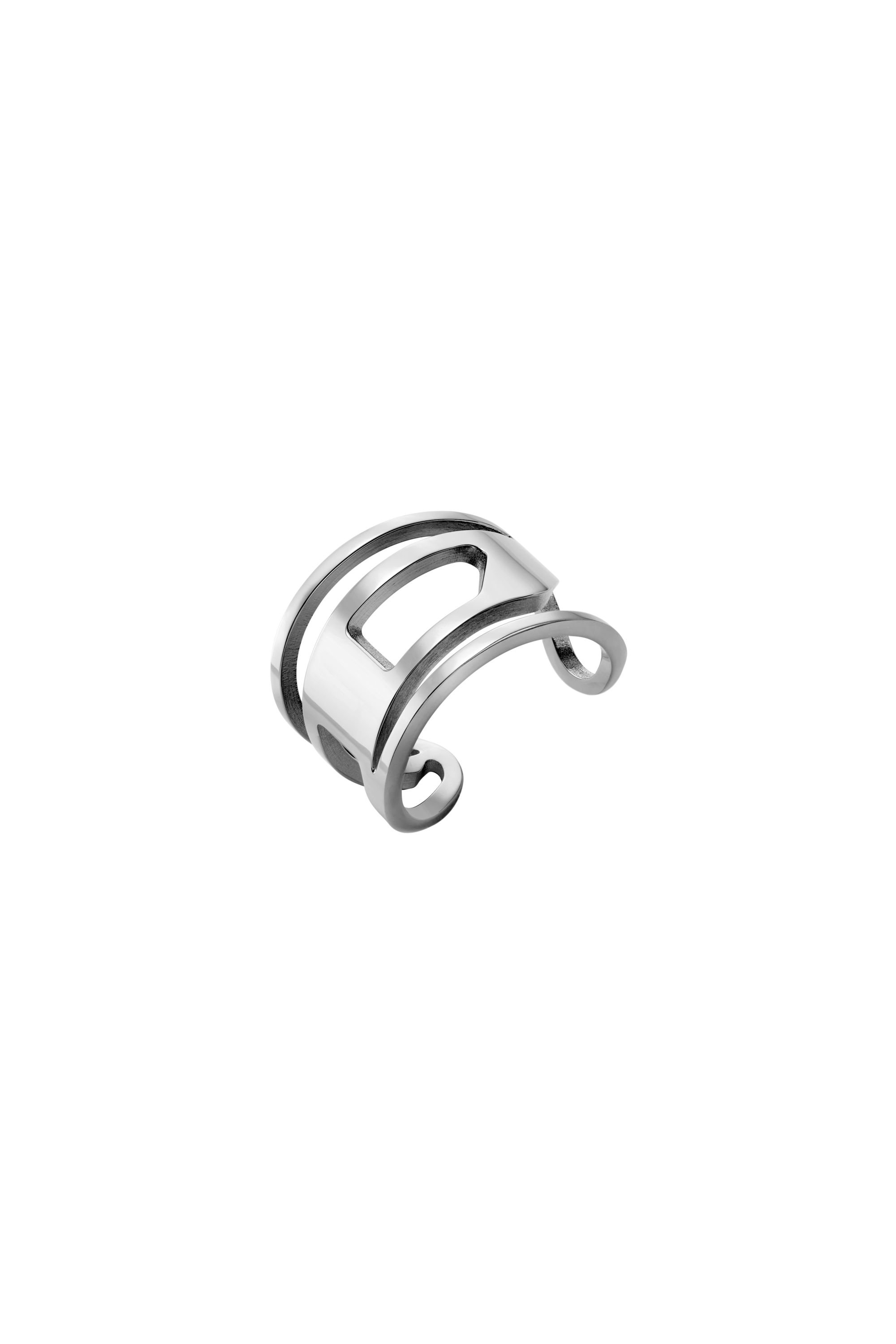 Diesel - DX1548040 JEWEL, Unisex Edelstahlband Ring in Silber - 1