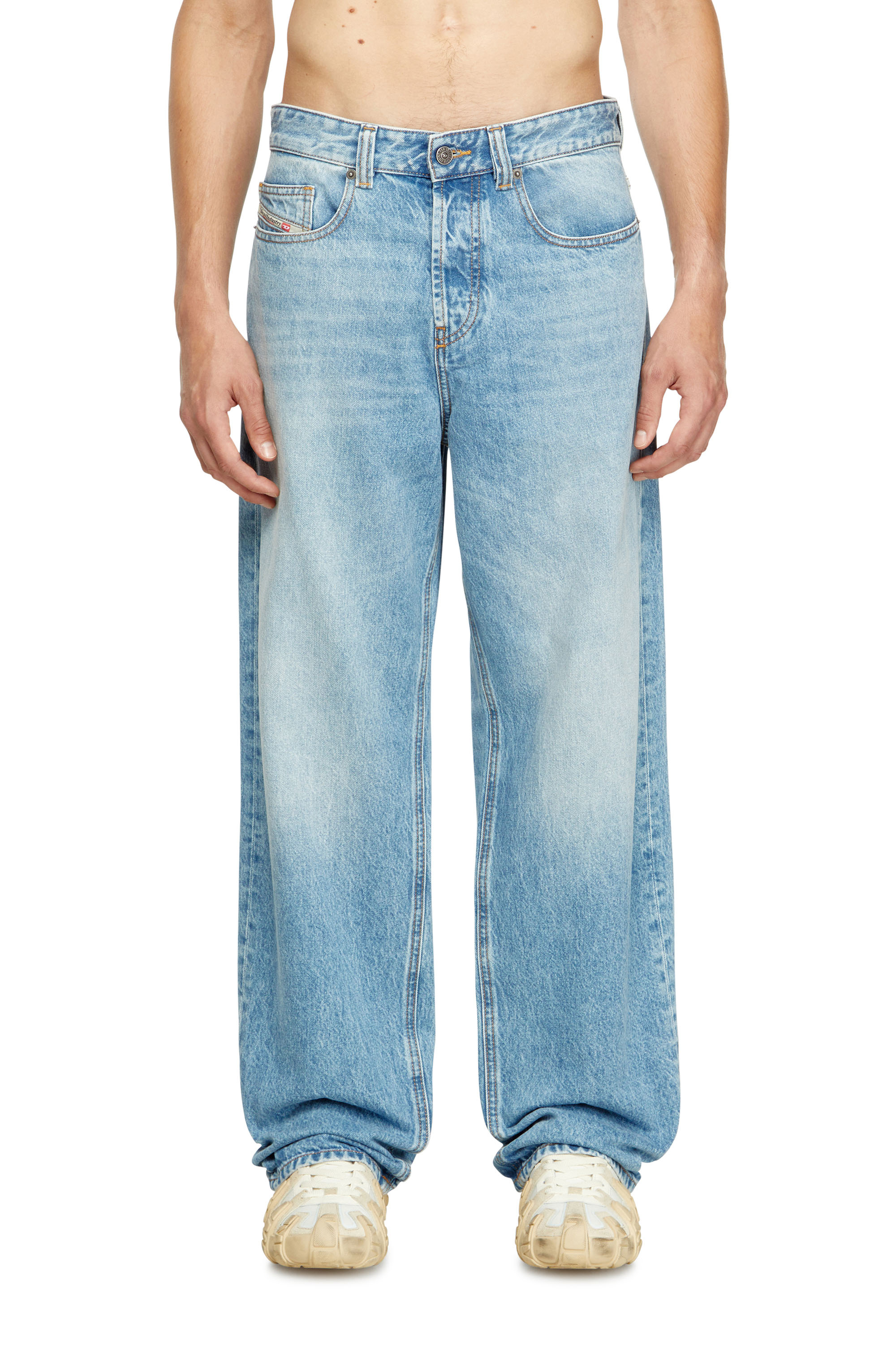 Diesel - Herren Relaxed Jeans 2001 D-Macro 09I29, Hellblau - 1