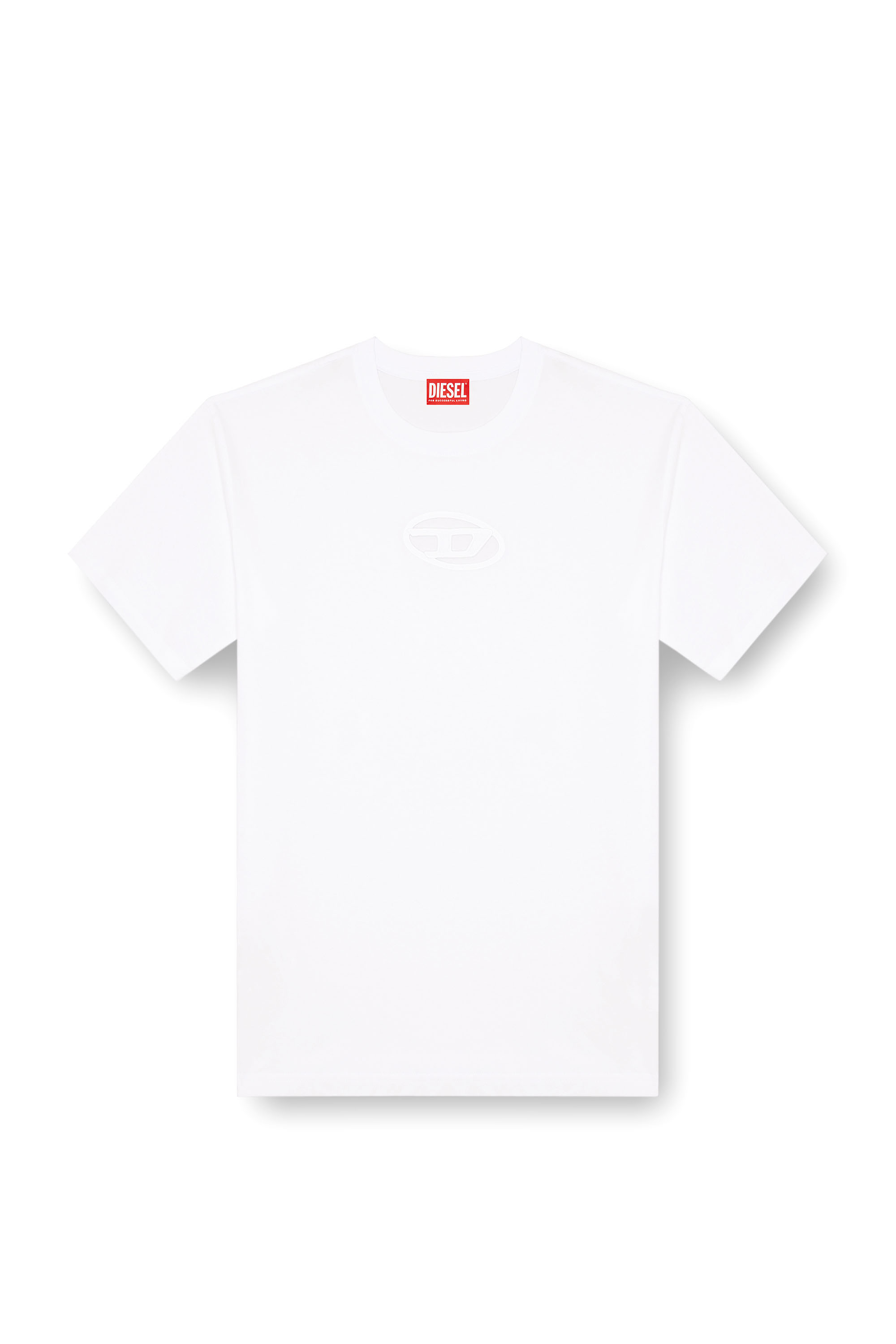 Diesel - T-BOXT-OD, Unisex T-Shirt mit Oval D-Stickerei in Weiß - 3