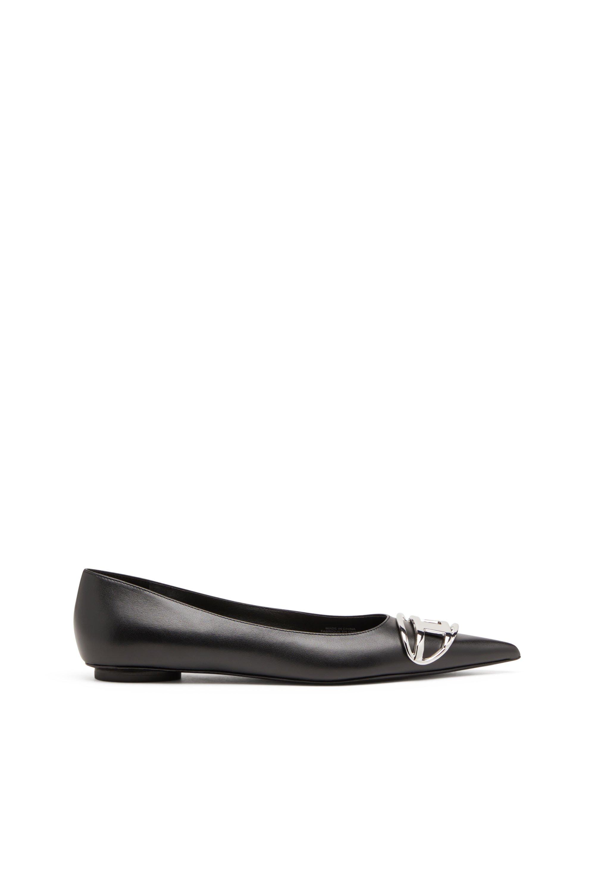 Diesel - D-VENUS BAL, D-Venus-Ballerines en cuir nappa Femme in Noir - 1