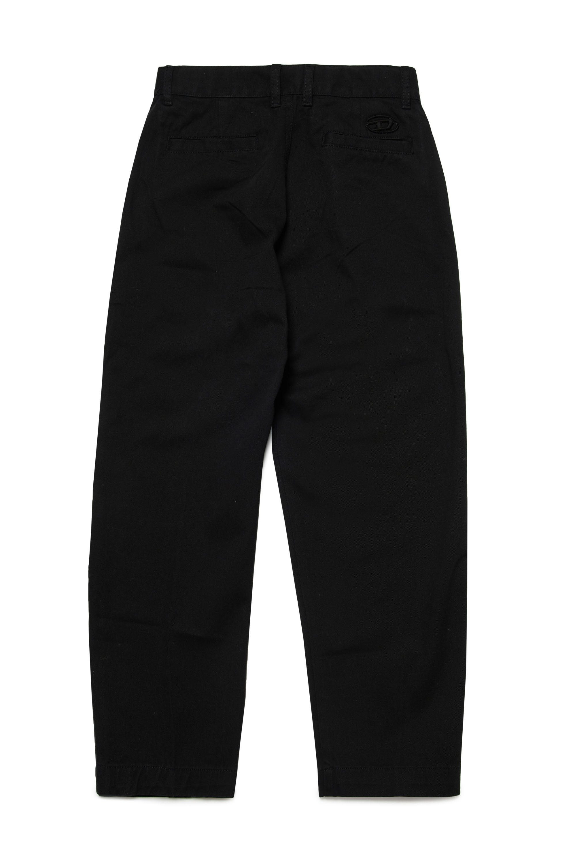 Diesel - PBAS, Herren Chinos aus Baumwolle mit Oval D-Stickerei in Schwarz - 2